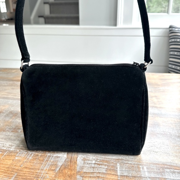 Women’s Kate Spade medium black velvet purse - Picture 2 of 3